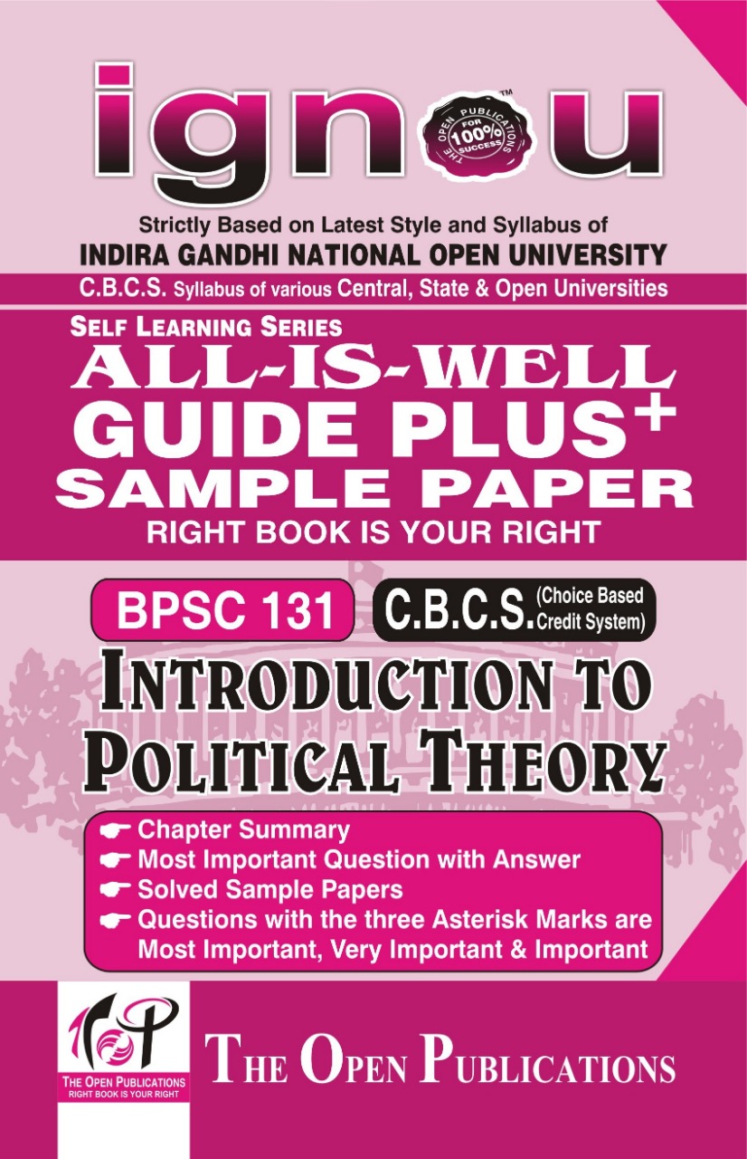 BPSC 131 Introduction To Political Theory All-Is-Well Guide Plus
